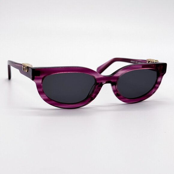 NEW OFF-WHITE OERI13D SPARKS 3707 SUNGLASSES WOMEN PURPLE ROUND - Picture 4 of 9